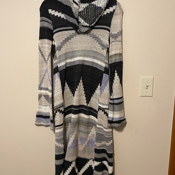 Free People Lima Blanket knit hooded cardigan Size Small - Picture 4 of 11